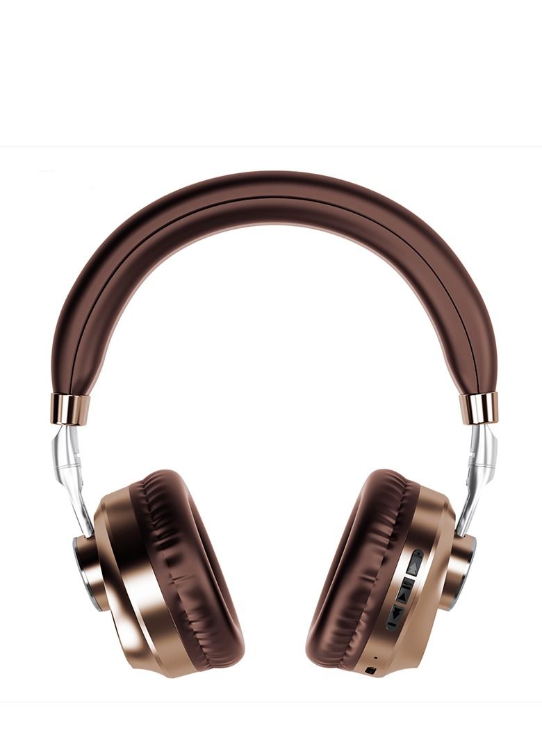 GULFLINK 200mah Folding Wireless Headset Bluetooth Competitive Game Music Sports Plug Cartoon Wireless Headset Brown - Image 4