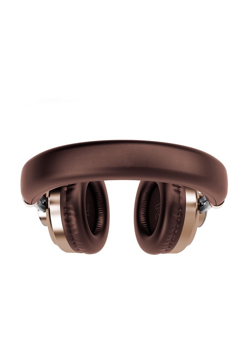 GULFLINK 200mah Folding Wireless Headset Bluetooth Competitive Game Music Sports Plug Cartoon Wireless Headset Brown - Image 3