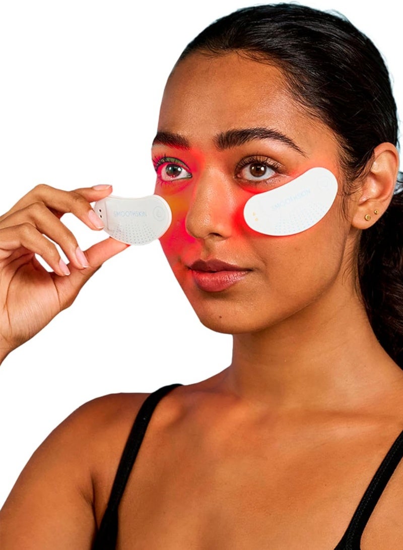 SmoothSkin DuoLux Mini Red Light Therapy LED Light Up Eye Patches with 24 Hydrocolloids that Stimulate Collagen, Reduce Wrinkles, Firms and Brightens - Image 2