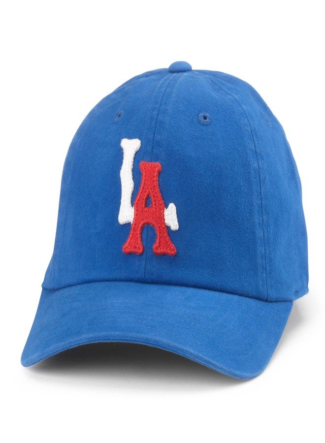 AMERICAN NEEDLE Unisex Los Angeles Angels Archive Adjustable Buckle Strap Baseball Hat (44740B-LOSA-DPRO) - Image 1