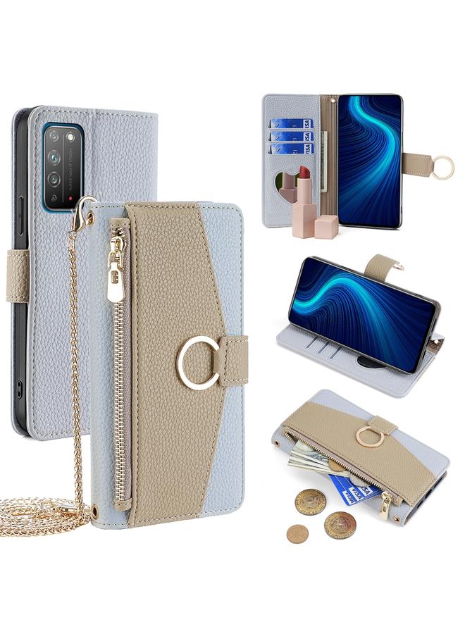 S-TOP Case For Honor X10 5G Crossbody Litchi Texture Leather Phone Case - Image 1