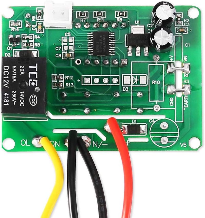 UMLIFE XH-W3001 مفتاح ترموستات ميني مع مستشعر بروب مقاوم للماء وحدة تحكم درجة حرارة رقمية LED قابلة للبرمجة من -50 إلى 110 درجة ترموستات تسخين وتبريد (220 فولت) - Image 4