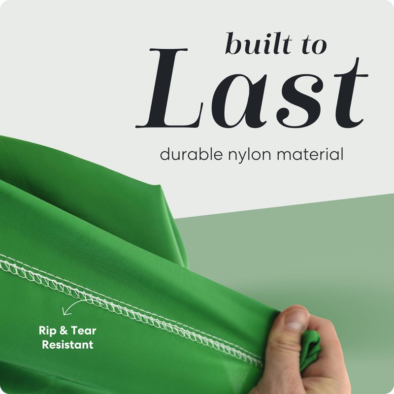 Handy Laundry Nylon Laundry Bag - Locking Drawstring Closure and Machine Washable. These Bags will Fit a Laundry Basket or Hamper and Strong Enough to Carry up to Three Loads of Clothes. (Green) - Image 4