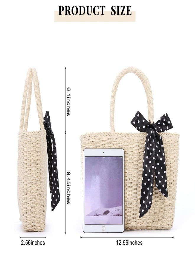 SUKUTU Straw Top-handle Handbag for Women Summer Beach Ratten Tote Bag Handmade Weaving Satchel - Image 5