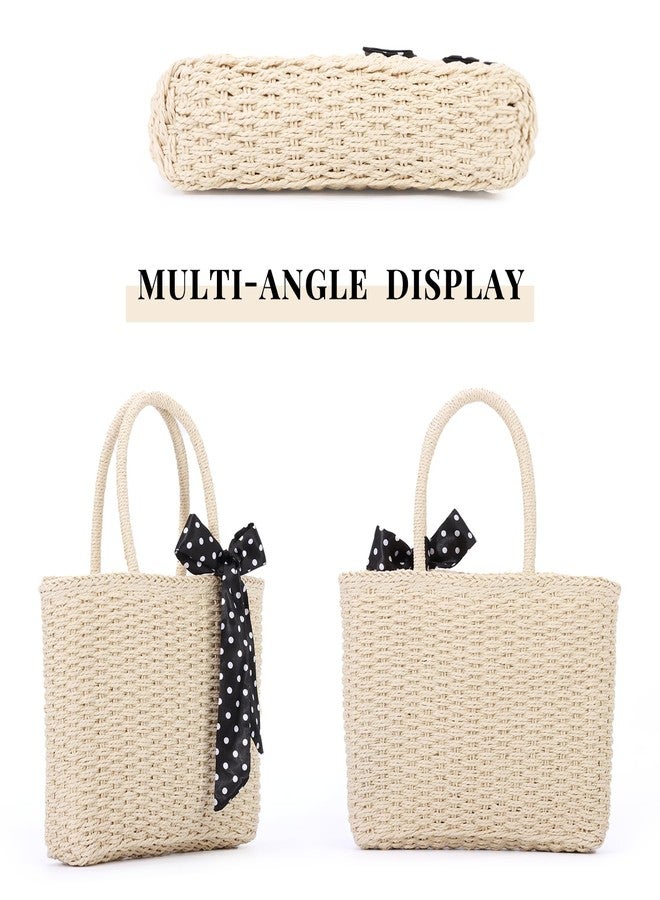 SUKUTU Straw Top-handle Handbag for Women Summer Beach Ratten Tote Bag Handmade Weaving Satchel - Image 4