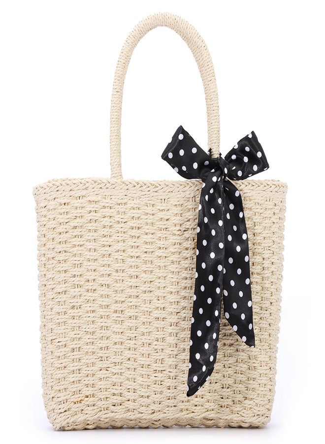 SUKUTU Straw Top-handle Handbag for Women Summer Beach Ratten Tote Bag Handmade Weaving Satchel - Image 1