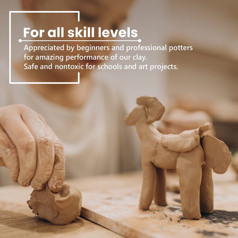 Old Potters Premium Air Dry Clay, Terra Cotta, 10 lbs - Image 5