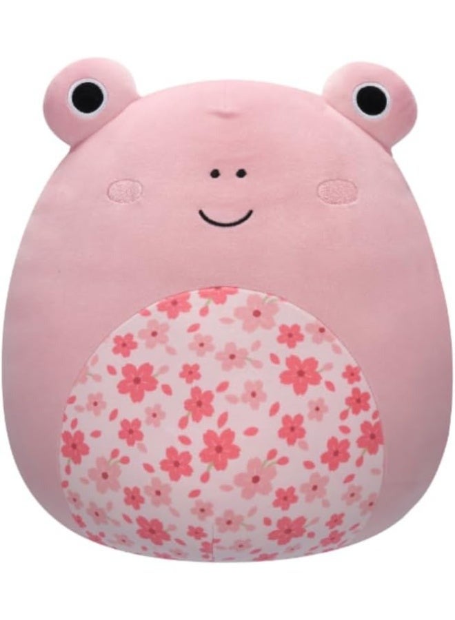 Squishmallows Kline the Pink Frog 12-Inch Super Soft Plush Toy with Sakura Flower Belly - Image 1