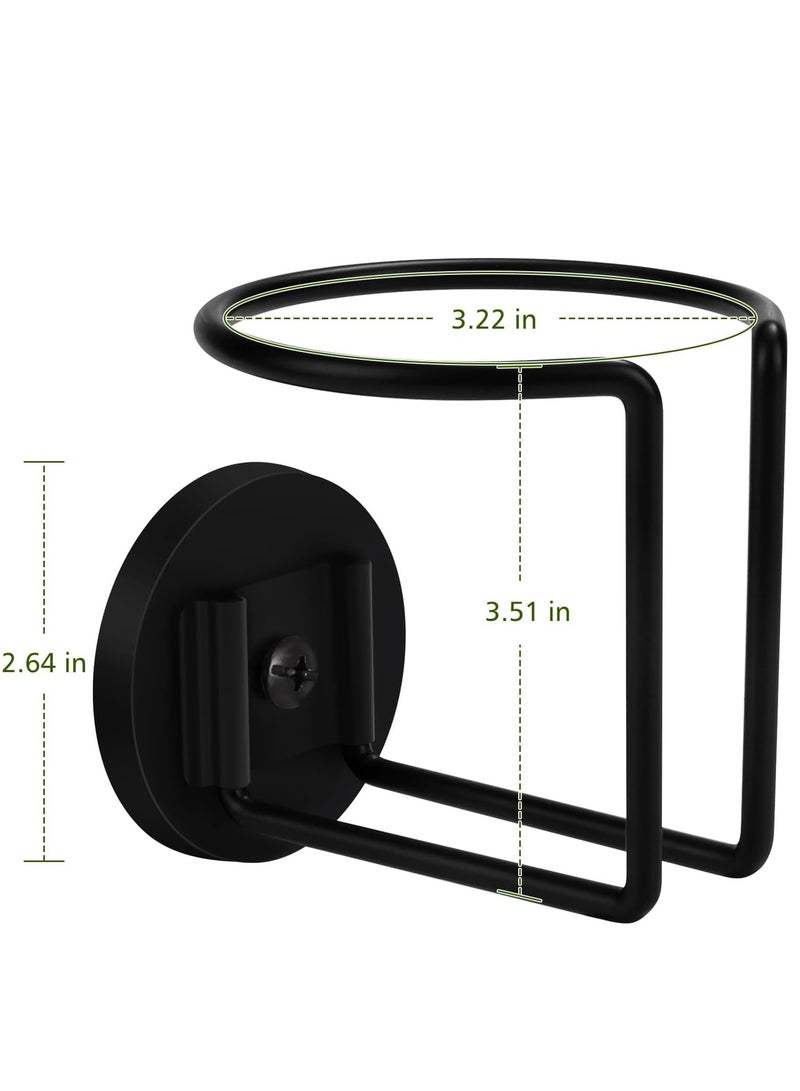 SYOSI Magnetic Cup Holder, Portable Strong Magnetic Cup Caddy, Stainless Steel Magnetic Drink Holder for Tractor Mower Truck School Bus Refrigerator Treadmill, Magnet Can Holder on Metal Surface (Black)  - Image 5