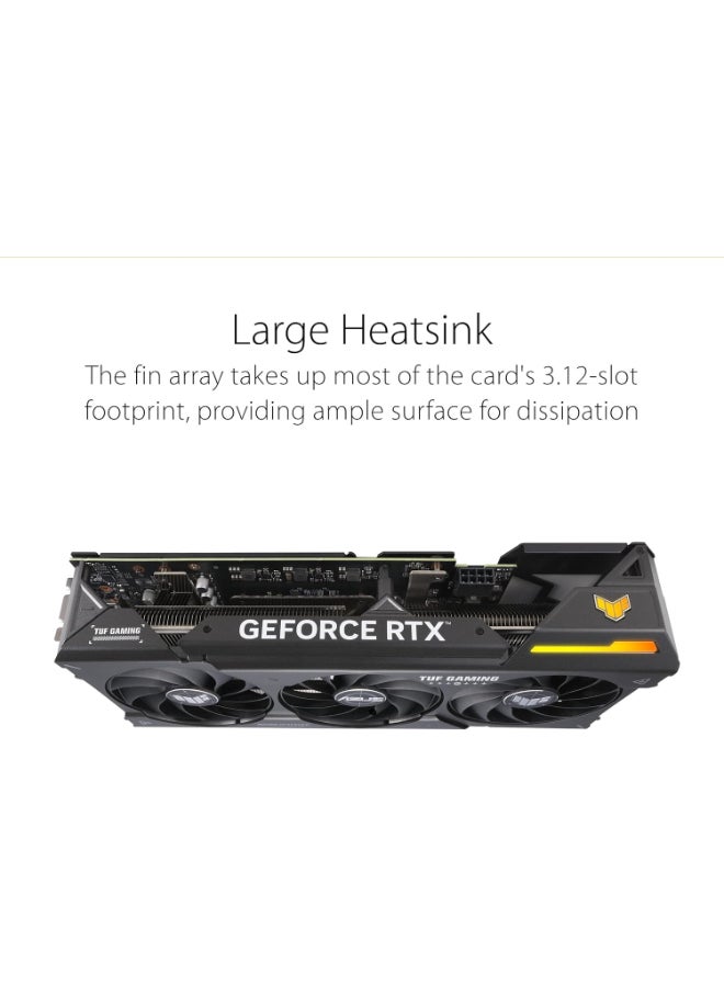 ASUS TUF Gaming NVIDIA GeForce RTX 3060 Ti OC Edition Graphics Card (PCIe 4.0, 8GB GDDR6X, HDMI 2.1, DisplayPort 1.4a, Dual Ball Fan Bearings, Military-Grade Certification, GPU Tweak III) - Image 2