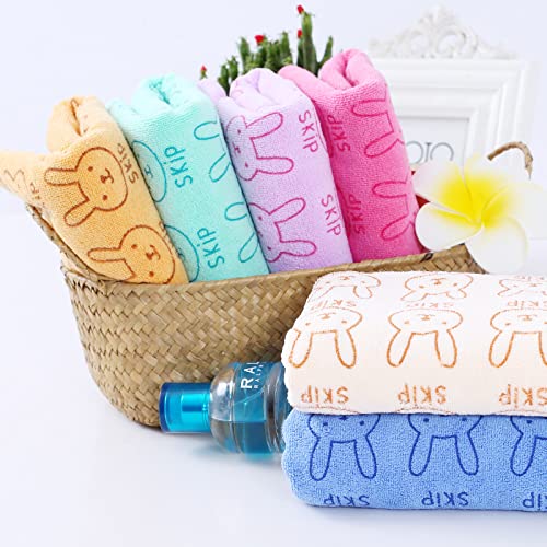 MOM CARE Microfiber Microfibre Bath Towels For Kids -Extra Soft Bathing Towel For Boys And Girls (Pack Of 3) Multi Color Medium L-60Cm X B-120Cm For 5 Years+, 300 TC - Image 3
