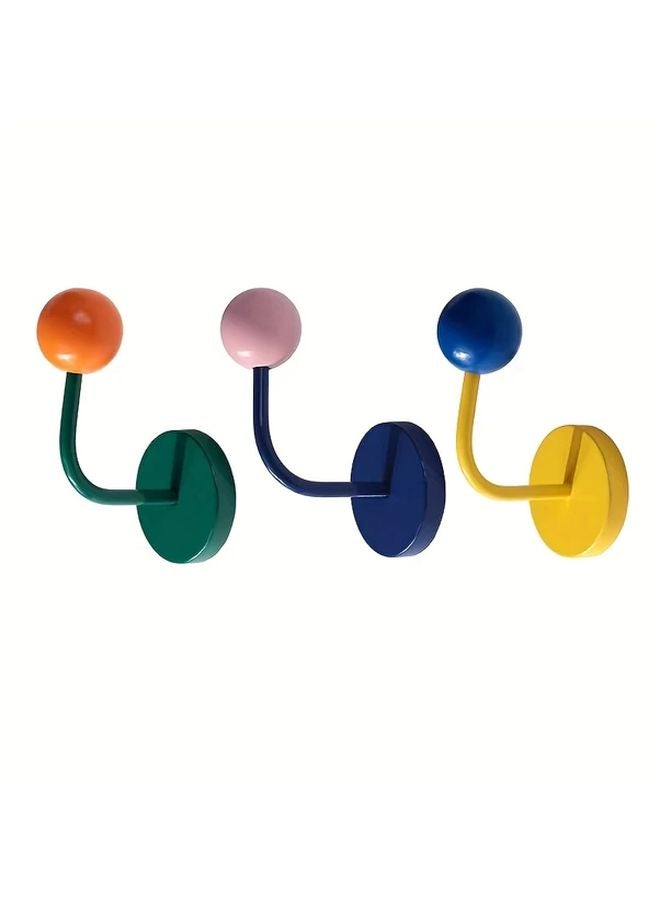 Blue Magnetic Hook No Drilling Strong Adhesive For Kitchen Bathroom Fridge Door - Image 5