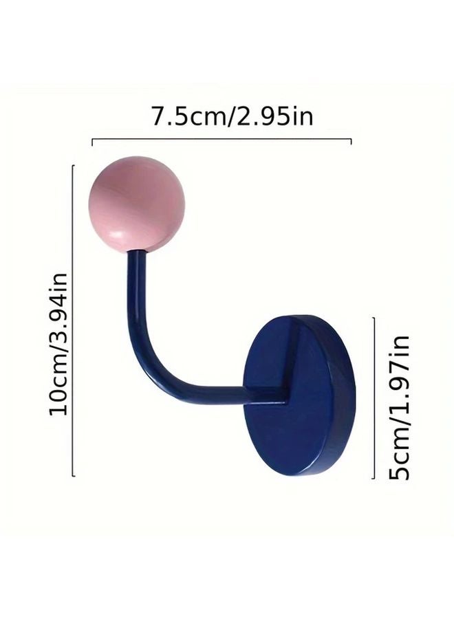 Blue Magnetic Hook No Drilling Strong Adhesive For Kitchen Bathroom Fridge Door - Image 1