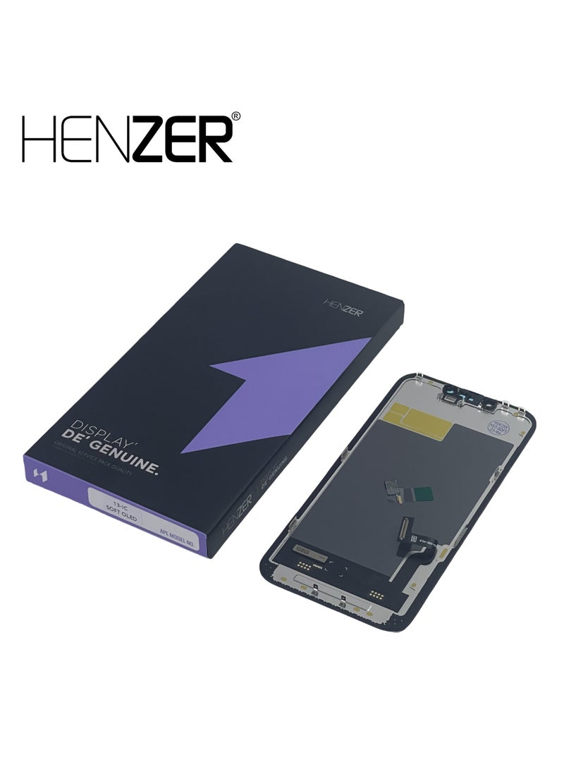 Henzer iPhone 13 Super Retina IPS  Wide Color Support Multi Touch HDR Screen With Oleophobic Coating Mercury Free Display - Image 1