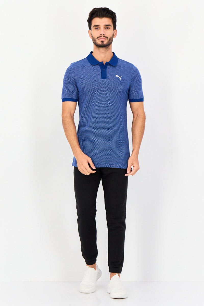 PUMA Men Slim Fit Short Sleeves Outdoor Polo Shirt, Navy - Image 4