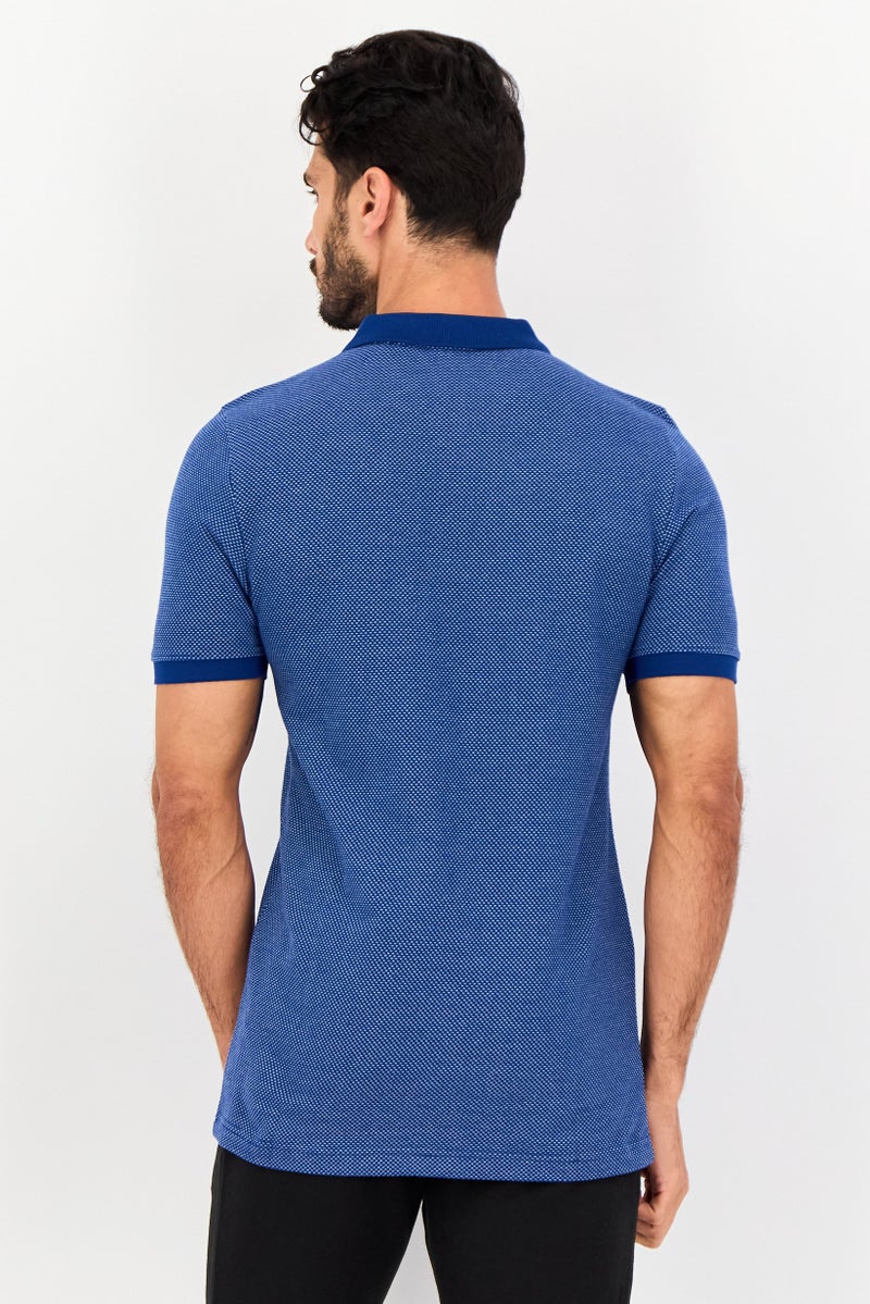 PUMA Men Slim Fit Short Sleeves Outdoor Polo Shirt, Navy - Image 2