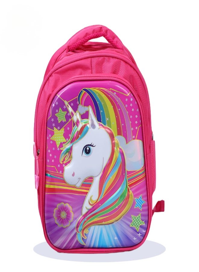 ILEARNNGROW Kids Shoulder Bag for Girls & Boys | Lightweight Sling Bag for School, Travel & Picnic | Cute Cartoon Design | Adjustable Strap | Durable & Spacious (Unicorn Pink) - Image 1
