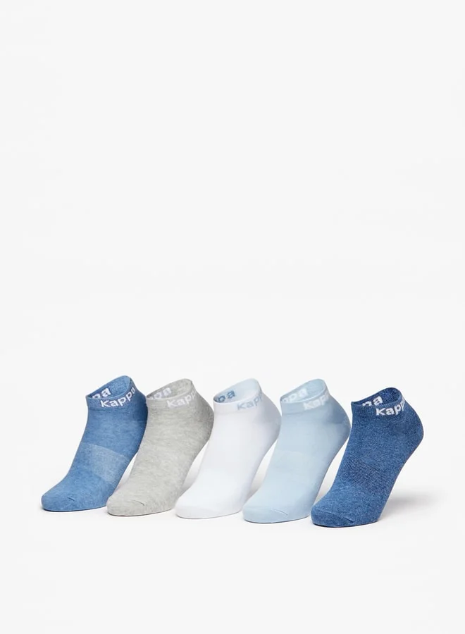 Kappa Solid Ankle Length Sports Socks - Set of 5