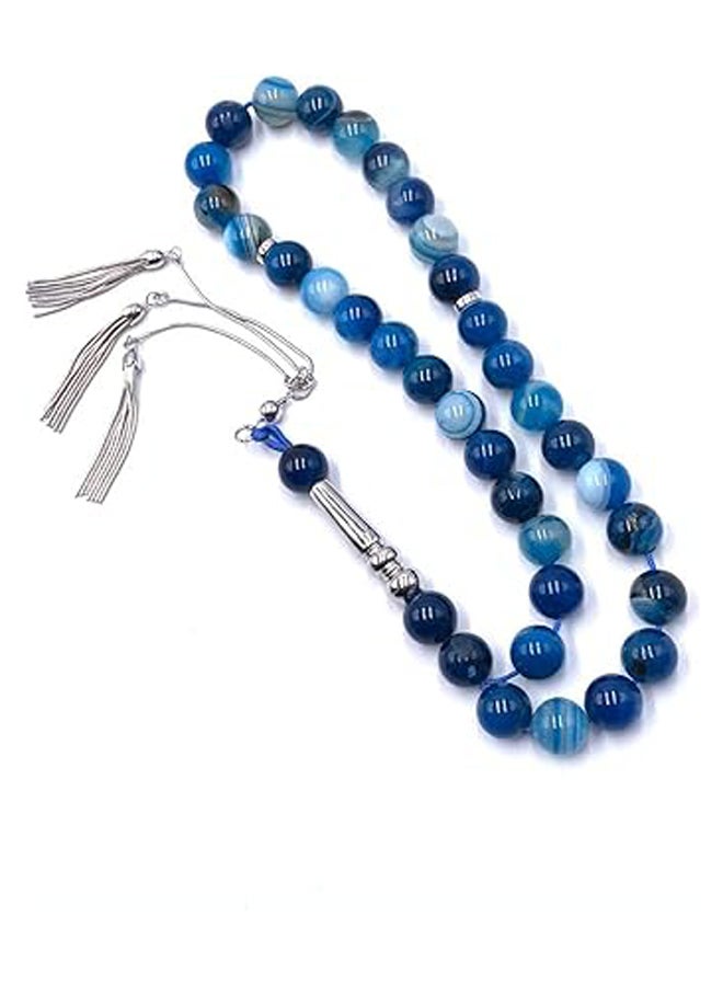 Blue Agate Stone Rosary