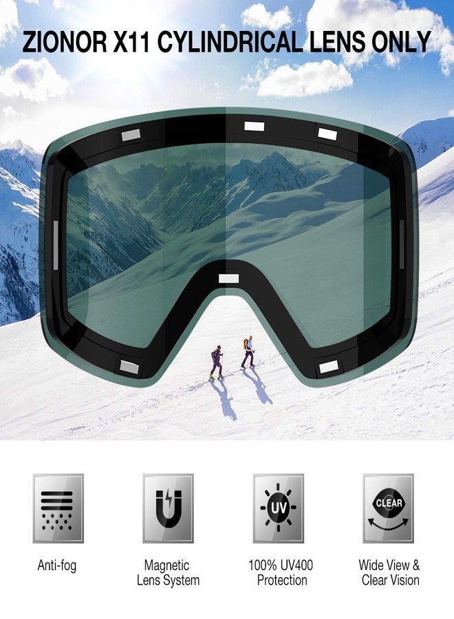ZIONOR Ski Goggles Lens, X11 100% OTG Snow Goggles Detachable Lens for Men Women Adult - Image 3