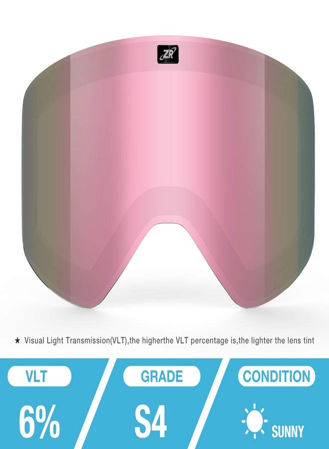 ZIONOR Ski Goggles Lens, X11 100% OTG Snow Goggles Detachable Lens for Men Women Adult - Image 2