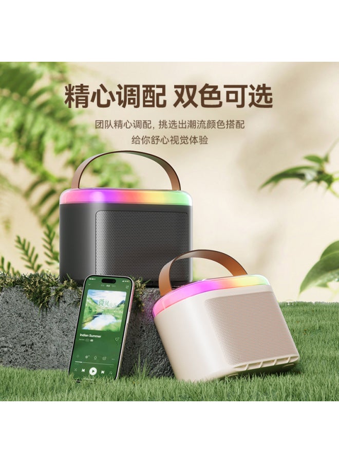 نيوترل Q6 ميكروفون بلوتوث لاسلكي محمول للاستخدام الخارجي والمنزلي، مكبر صوت متكامل مع أضواء جوية ملونة، جهاز صوتي من Kge Bao - Image 3