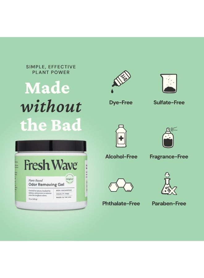 Fresh Wave Plant Based Original Odor Eliminating & Deodorizing Gel 425G - Image 4