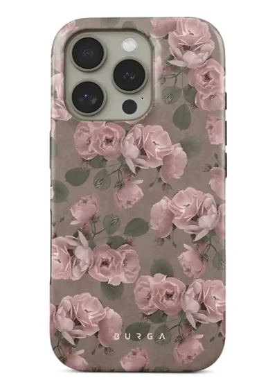 BURGA BURGA Phone Case Compatible with iPhone 16 Pro Max- Hybrid 2-Layer Hard Shell + Silicone Protective Case - Luxury Vintage Glamour - Scratch-Resistant Shockproof Cover