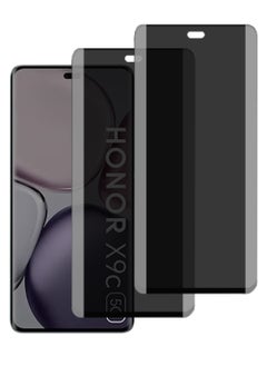 X-level 2 Pcs Honor X9C Privacy Screen Protector,Anti-Spy Full Screen 3D Tempered Glass Film,9H Hardness Anti-Peeping Edge Glue Coverage Protector Anti Scratch Screen  - Image 1