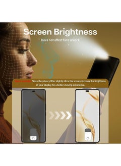 X-level 2 Pcs Honor X9C Privacy Screen Protector,Anti-Spy Full Screen 3D Tempered Glass Film,9H Hardness Anti-Peeping Edge Glue Coverage Protector Anti Scratch Screen  - Image 5