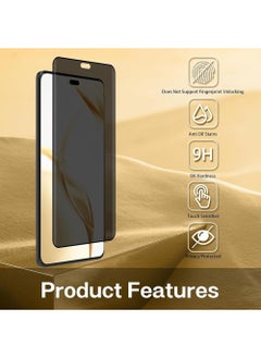 X-level 2 Pcs Honor X9C Privacy Screen Protector,Anti-Spy Full Screen 3D Tempered Glass Film,9H Hardness Anti-Peeping Edge Glue Coverage Protector Anti Scratch Screen  - Image 2