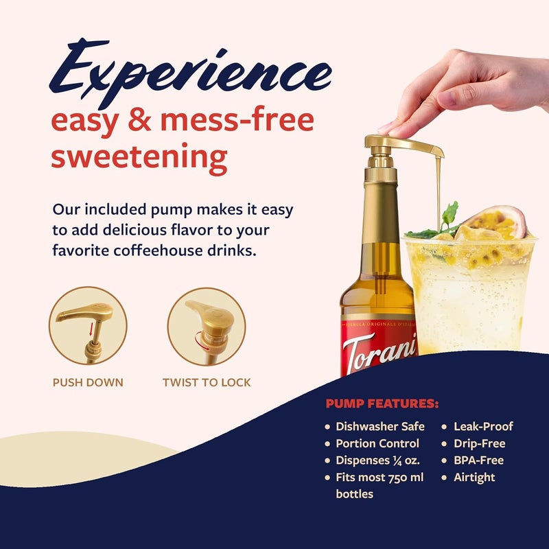 Torani Passion Fruit Syrup with Pump - Flavoring for Iced Tea, Lemonade, Sodas, and Cocktails - 25.4 Oz - Image 5