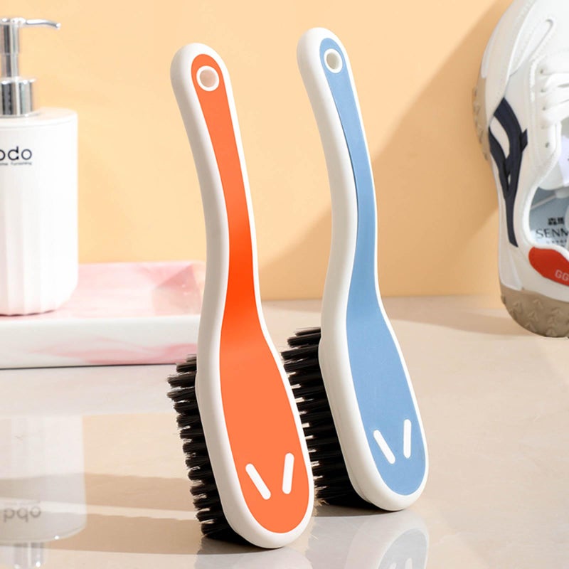 Ganganmax Soft Bristle Scrub Cleaning Brush Stain Remover Brush Fabric Cleaning Brush Laundry Brush Small Scrub Brush Cleaner Household Cleaning Brushes for Carpet, Clothes, Bathroom,Sneaker-2 Pack (Blue) - Image 4