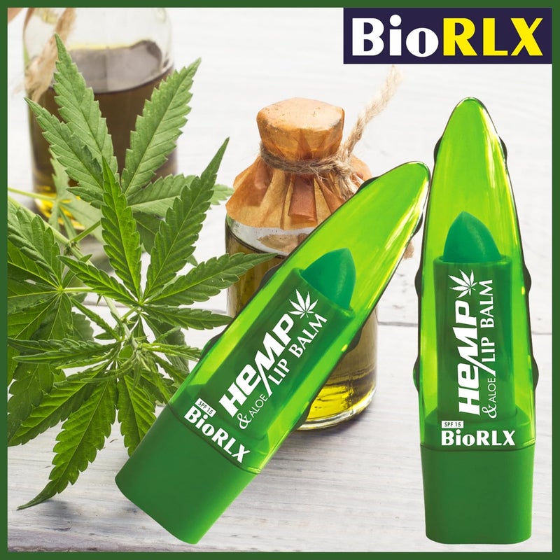 BioRLX بلسم شفاه BioRLX بزيت القنب - ترطيب طبيعي مع خصائص مغذية بزيت القنب للعناية اليومية بالشفاه (زيت القنب، 0.12 أونصة (عبوة واحدة)) - Image 5