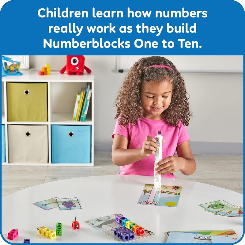 Learning Resources NumberBlocks MathLink Cubes Activity Set 1-10 - Image 2