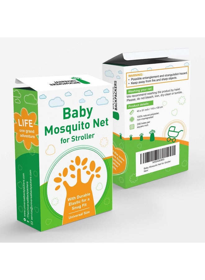 Universal Backpackers Baby Mosquito Net for Stroller, Car Seat & Bassinet - Premium Infant Bug Netting for Jogger, Carrier & Pack N Play - Toddler Canopy & Gift Packaging - Image 4