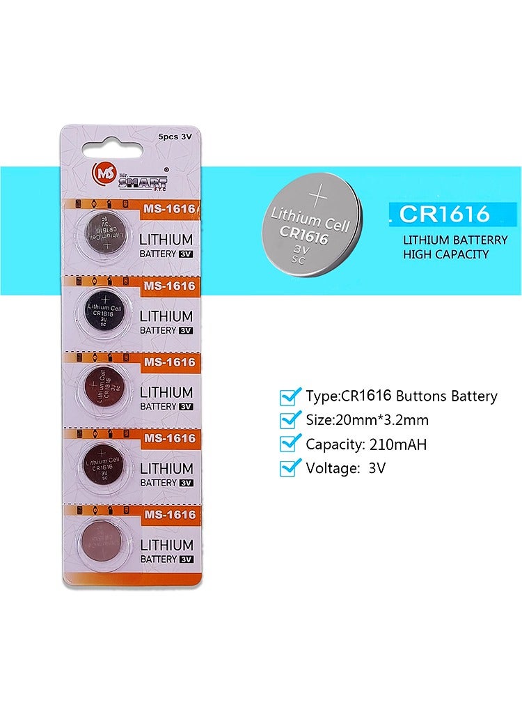 MR.SMART Mr Smart Lithium Button Cell Battery, 3V 210mAh, Pack of 5 - Image 3