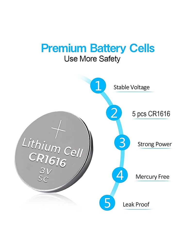 MR.SMART Mr Smart Lithium Button Cell Battery, 3V 210mAh, Pack of 5 - Image 4