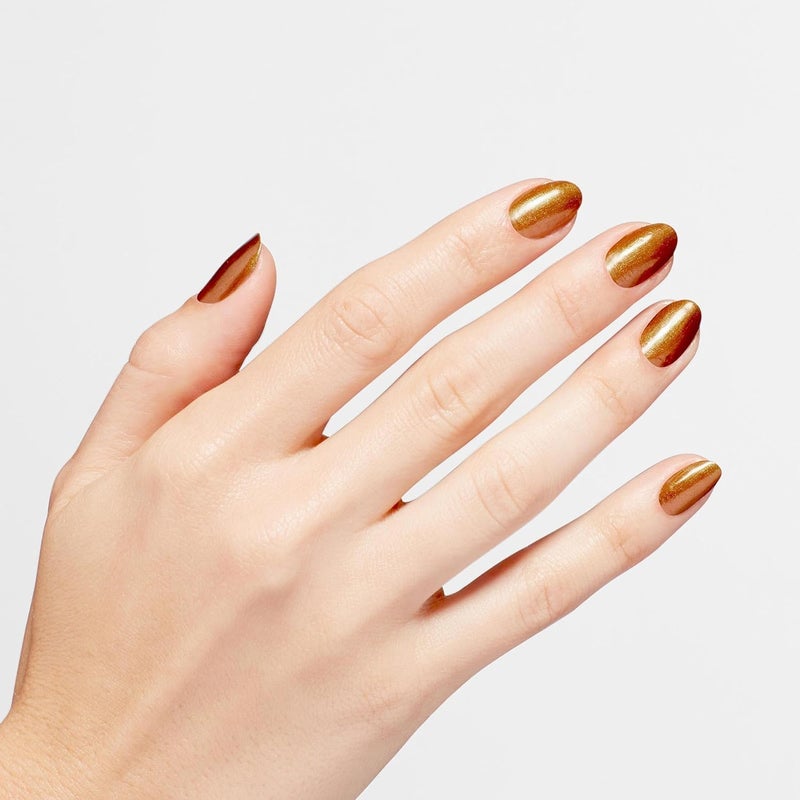 OPI Infinite Shine Stunstoppable | Opaque Dark Brown Metallic Long Wear Gel Like Nail Polish | Vegan, Long Lasting, Streak Free - Image 4