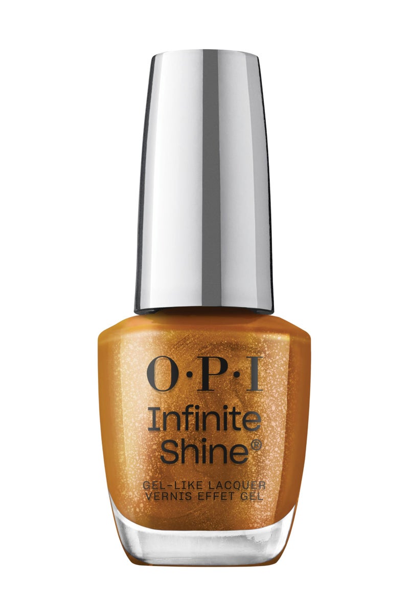 OPI Infinite Shine Stunstoppable | Opaque Dark Brown Metallic Long Wear Gel Like Nail Polish | Vegan, Long Lasting, Streak Free - Image 1