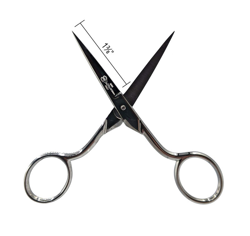Ultima 4 Inch Embroidery Scissors – Drop Forged Carbon Steel Embroidery Sheers, Straight Blade, Chrome Plated & Made in Italy - Image 4