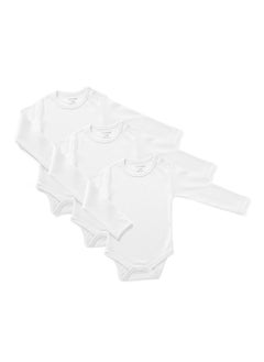 Pack of 3 Cotton Long Sleeve Bodysuit for Baby