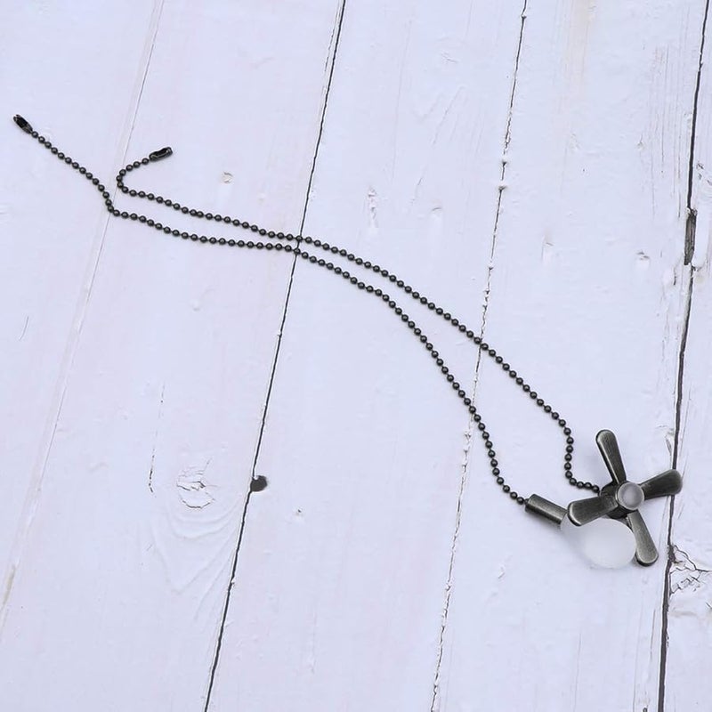 Black Ceiling Fan Extenders Pull Chain Connector With Beaded Chandelier Pull Ball - Image 5