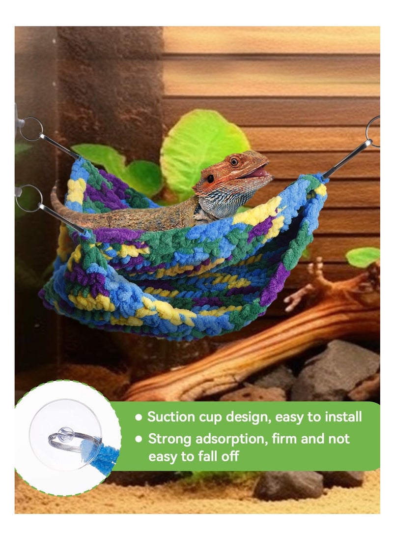 Generic Double-Layered Reptile Hammock with Strong Suction Cups for Geckos, Chameleons and Lizards  - Image 3