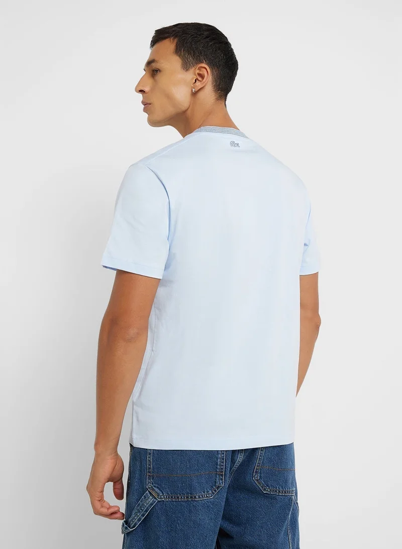 LACOSTE Crew Neck Short Sleeve T-Shirt
