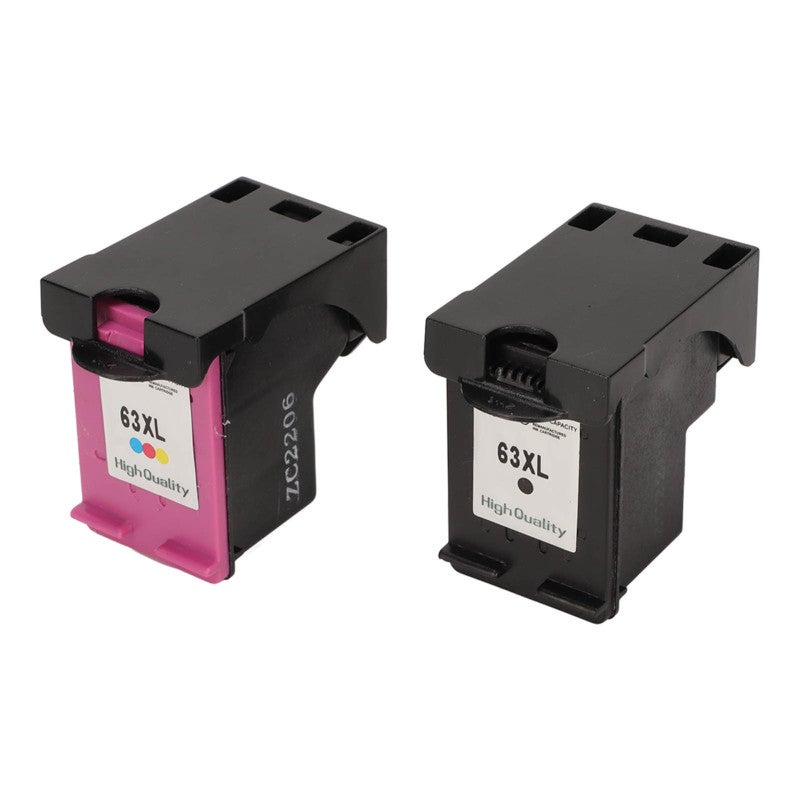 Black Ink Cartridges 63XL Replacement Compatible With HP OfficeJet 3830 Printer - High Yield Sponges Ideal Replacement for ENVY 4520 - Image 2