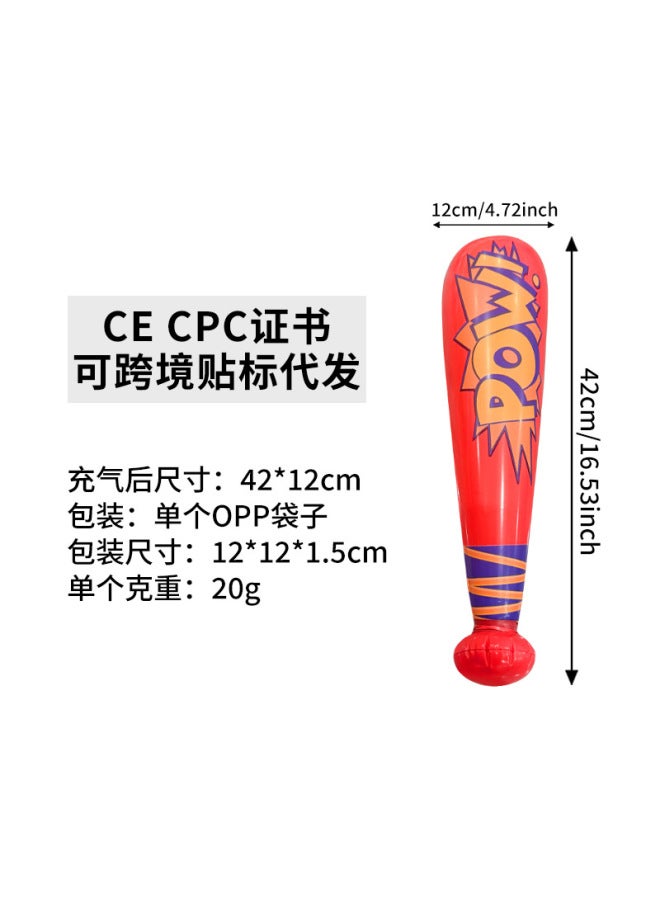 Hot Inflatable Baseball Bat, Colorful Inflatable Bat Children's Toys, Pow Inflatable Cheering Stick - Image 1