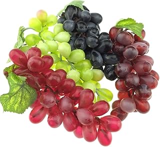 Gresorth 4pcs Artificial Lifelike Grape Cluster Fake Fruit Decoration Home Party Christmas Photography Props - Image 1