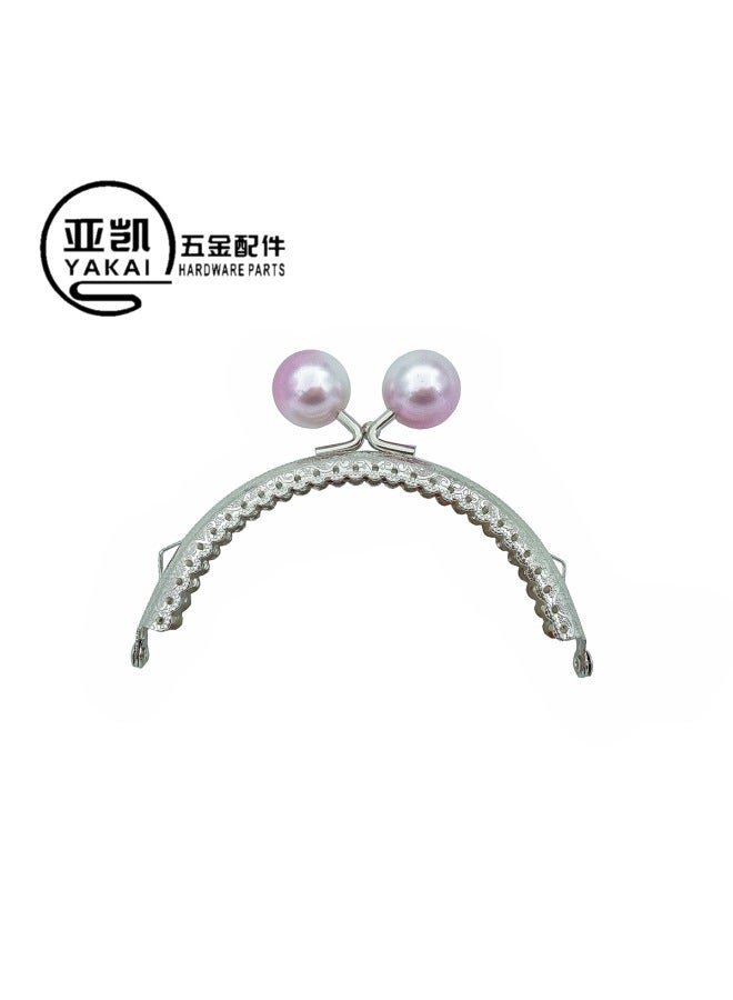 10.5cm Double Ear Semicircle Embossed Candy Head Silver Mouth Gold 28 Holes 30 Holes Candy Beads 20mm Mouth Gold Accessories