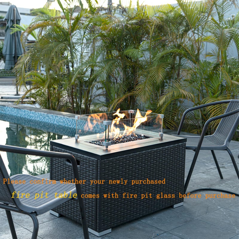 GASPRO 10 lbs Fire Glass for Fire Pit, 1/2-Inch Glass Rocks for Propane or Gas Fireplace, Add Ambience to Gatherings and Parties for Outdoors and Indoors, Reflective Black - Image 4